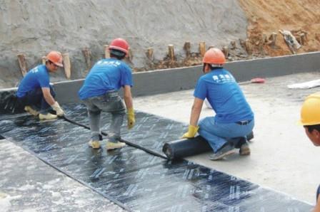 Waterproofing building construction